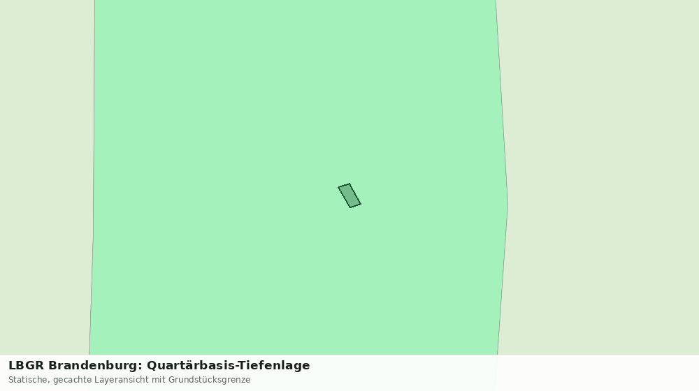 Statische Kartenansicht: LBGR Brandenburg: Quartärbasis-Tiefenlage