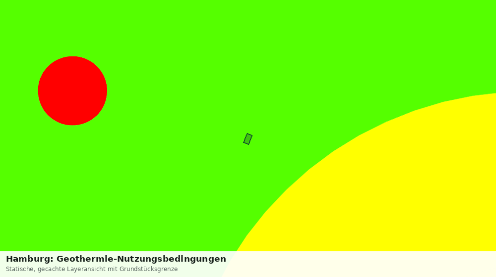 Statische Kartenansicht: Hamburg: Geothermie-Nutzungsbedingungen