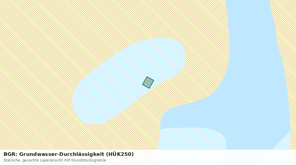 Statische Kartenansicht: BGR: Grundwasser-Durchlässigkeit (HÜK250)