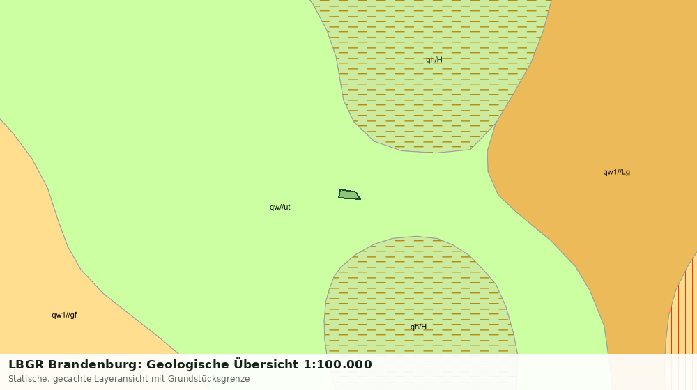 Statische Kartenansicht: LBGR Brandenburg: Geologische Übersicht 1:100.000