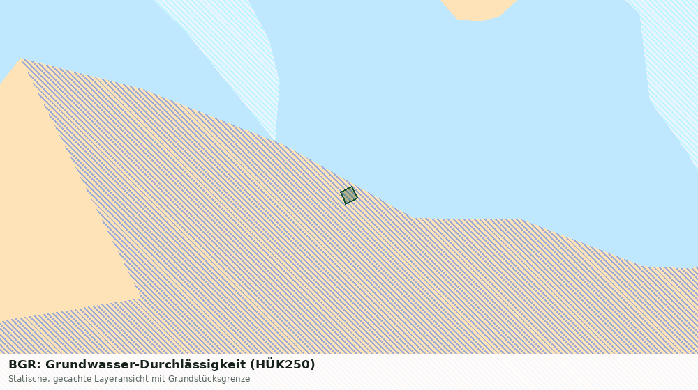 Statische Kartenansicht: BGR: Grundwasser-Durchlässigkeit (HÜK250)