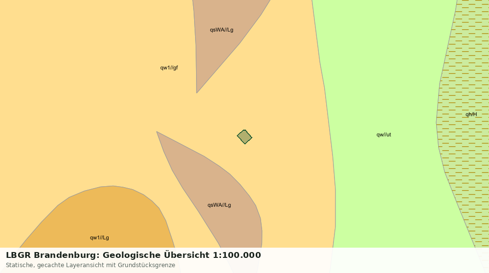 Statische Kartenansicht: LBGR Brandenburg: Geologische Übersicht 1:100.000