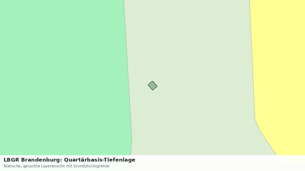 Statische Kartenansicht: LBGR Brandenburg: Quartärbasis-Tiefenlage