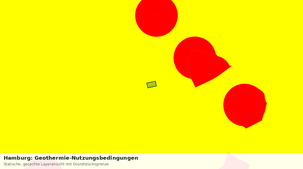 Statische Kartenansicht: Hamburg: Geothermie-Nutzungsbedingungen