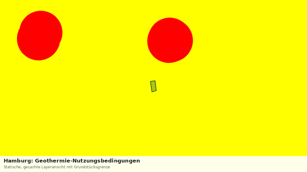 Statische Kartenansicht: Hamburg: Geothermie-Nutzungsbedingungen
