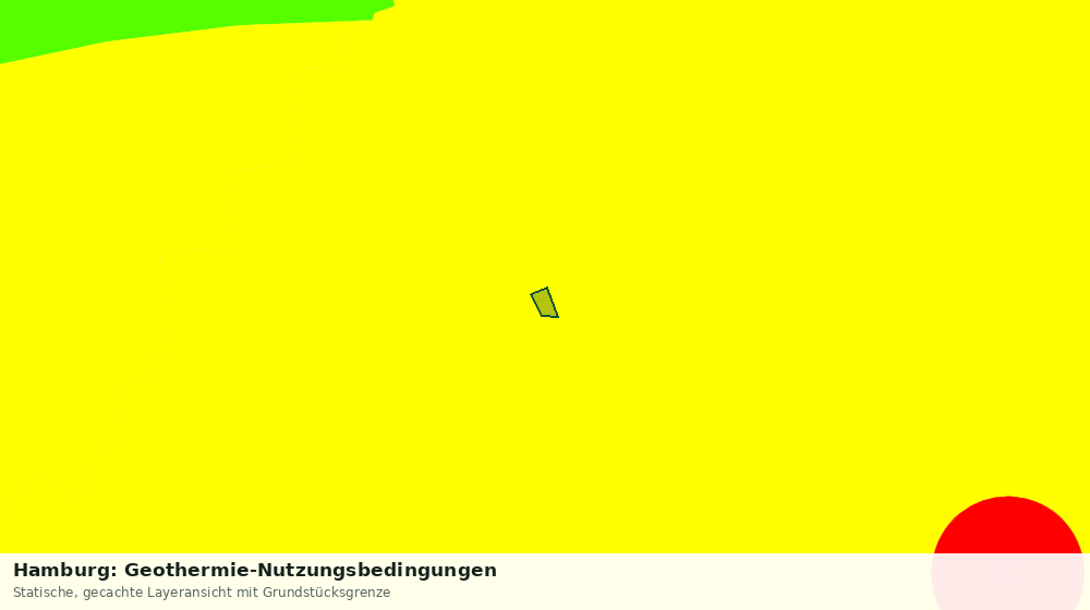Statische Kartenansicht: Hamburg: Geothermie-Nutzungsbedingungen