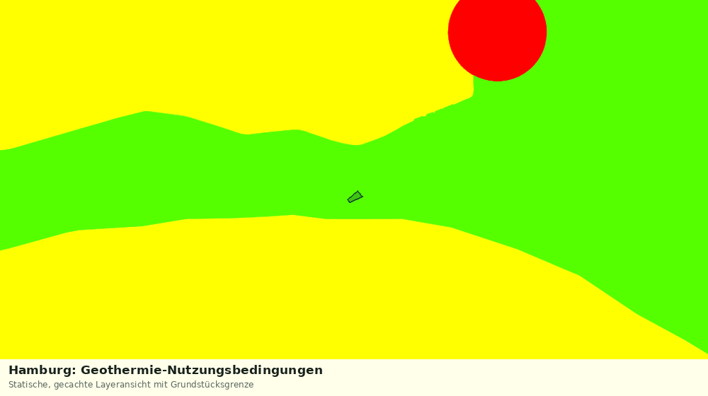 Statische Kartenansicht: Hamburg: Geothermie-Nutzungsbedingungen