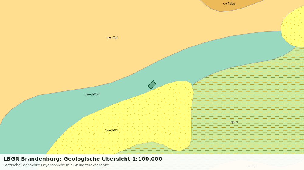 Statische Kartenansicht: LBGR Brandenburg: Geologische Übersicht 1:100.000
