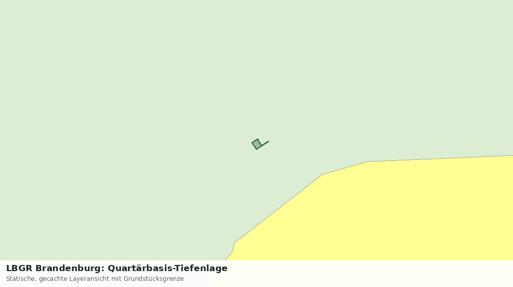 Statische Kartenansicht: LBGR Brandenburg: Quartärbasis-Tiefenlage