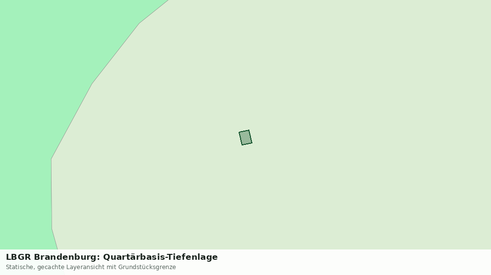 Statische Kartenansicht: LBGR Brandenburg: Quartärbasis-Tiefenlage