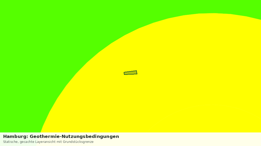 Statische Kartenansicht: Hamburg: Geothermie-Nutzungsbedingungen