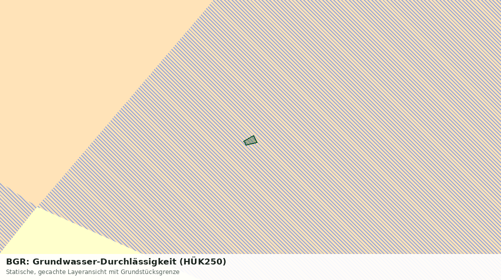 Statische Kartenansicht: BGR: Grundwasser-Durchlässigkeit (HÜK250)
