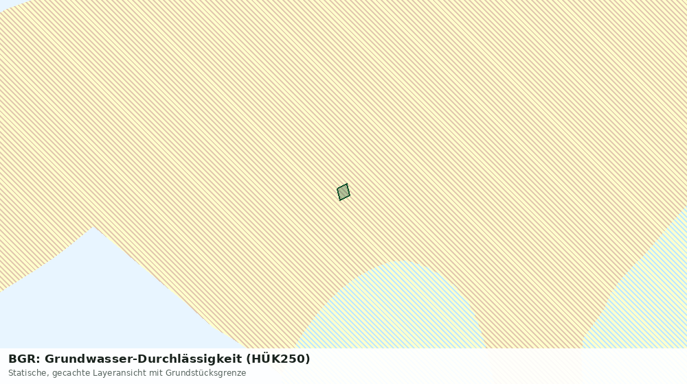 Statische Kartenansicht: BGR: Grundwasser-Durchlässigkeit (HÜK250)