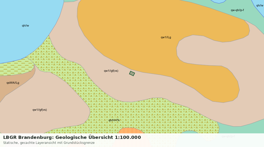 Statische Kartenansicht: LBGR Brandenburg: Geologische Übersicht 1:100.000