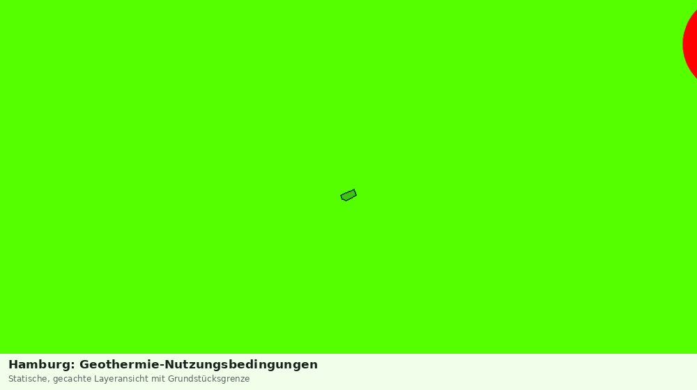 Statische Kartenansicht: Hamburg: Geothermie-Nutzungsbedingungen