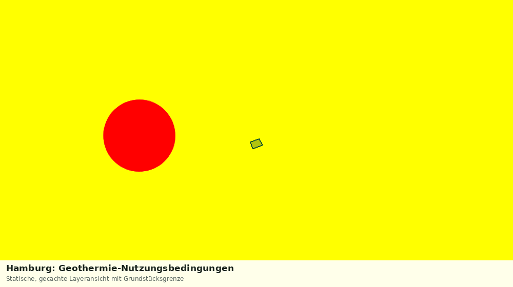 Statische Kartenansicht: Hamburg: Geothermie-Nutzungsbedingungen
