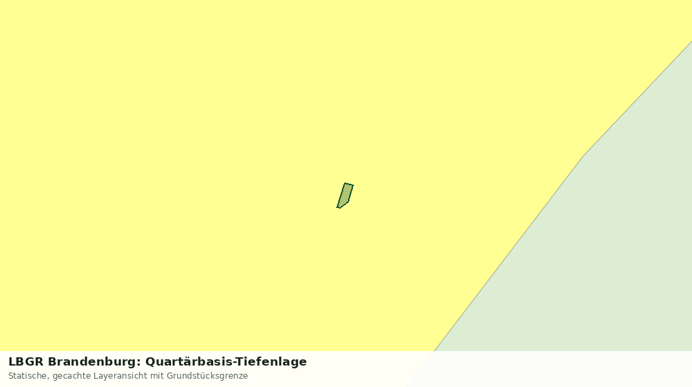 Statische Kartenansicht: LBGR Brandenburg: Quartärbasis-Tiefenlage