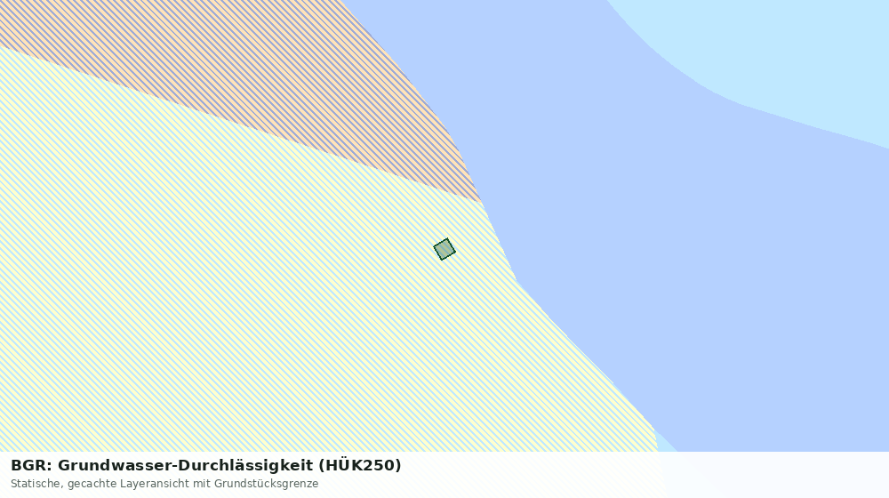 Statische Kartenansicht: BGR: Grundwasser-Durchlässigkeit (HÜK250)