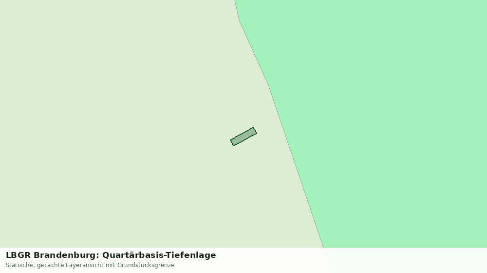 Statische Kartenansicht: LBGR Brandenburg: Quartärbasis-Tiefenlage
