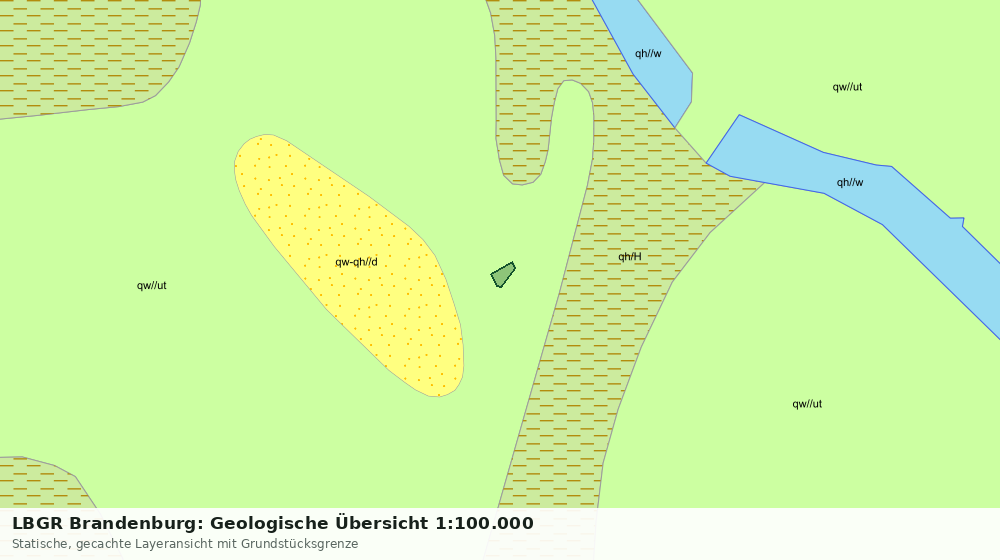 Statische Kartenansicht: LBGR Brandenburg: Geologische Übersicht 1:100.000