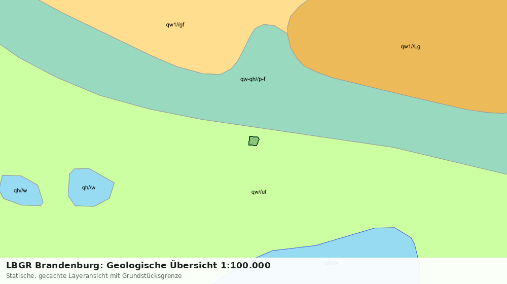 Statische Kartenansicht: LBGR Brandenburg: Geologische Übersicht 1:100.000