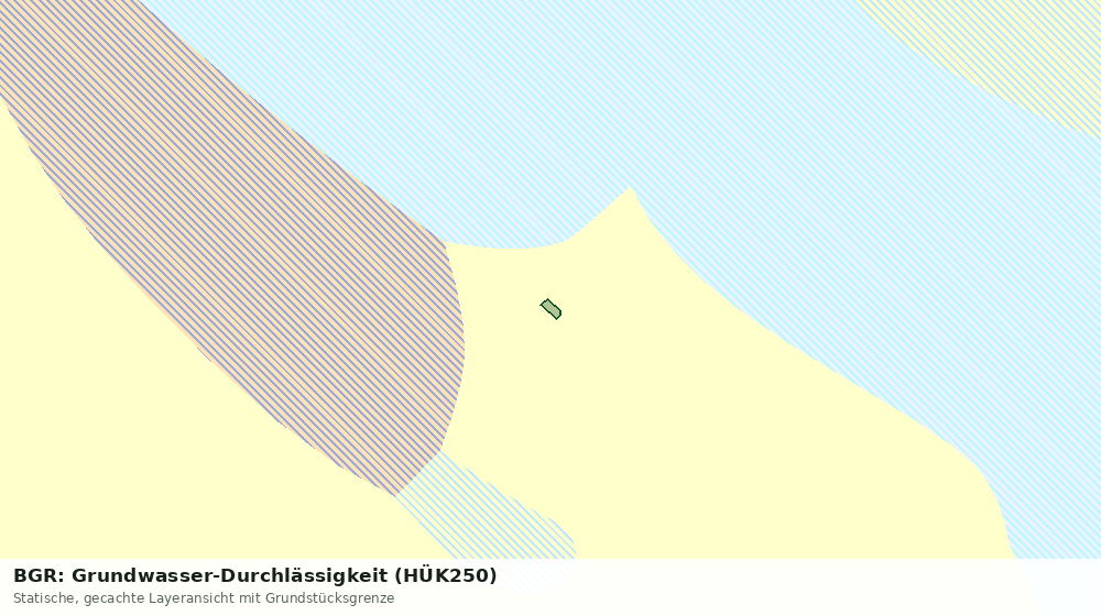 Statische Kartenansicht: BGR: Grundwasser-Durchlässigkeit (HÜK250)