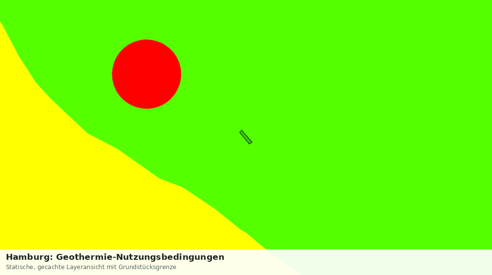 Statische Kartenansicht: Hamburg: Geothermie-Nutzungsbedingungen