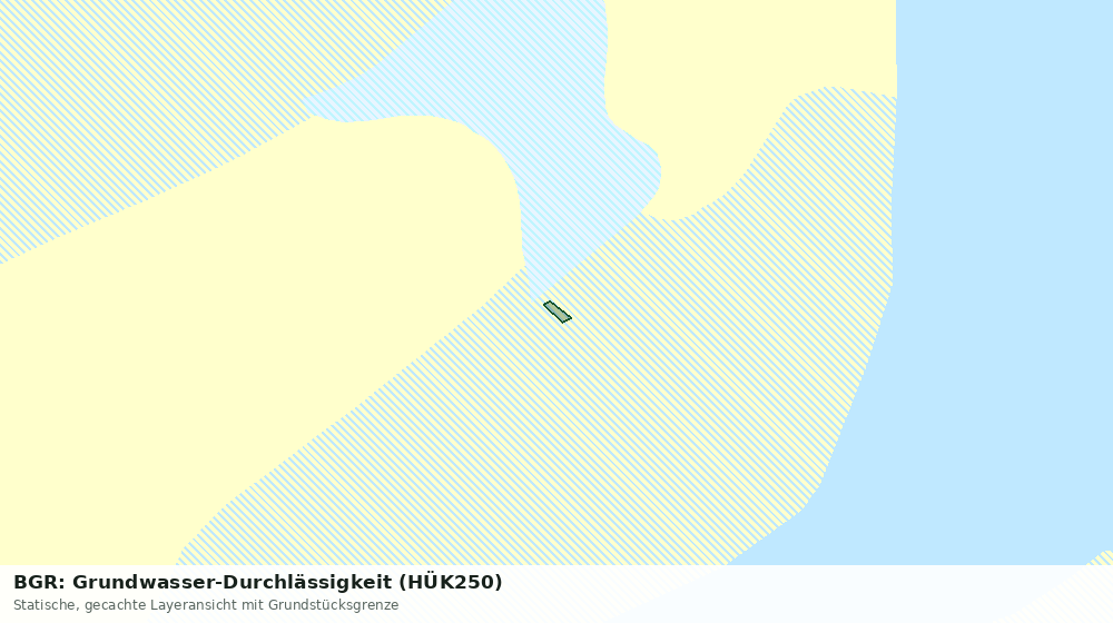 Statische Kartenansicht: BGR: Grundwasser-Durchlässigkeit (HÜK250)