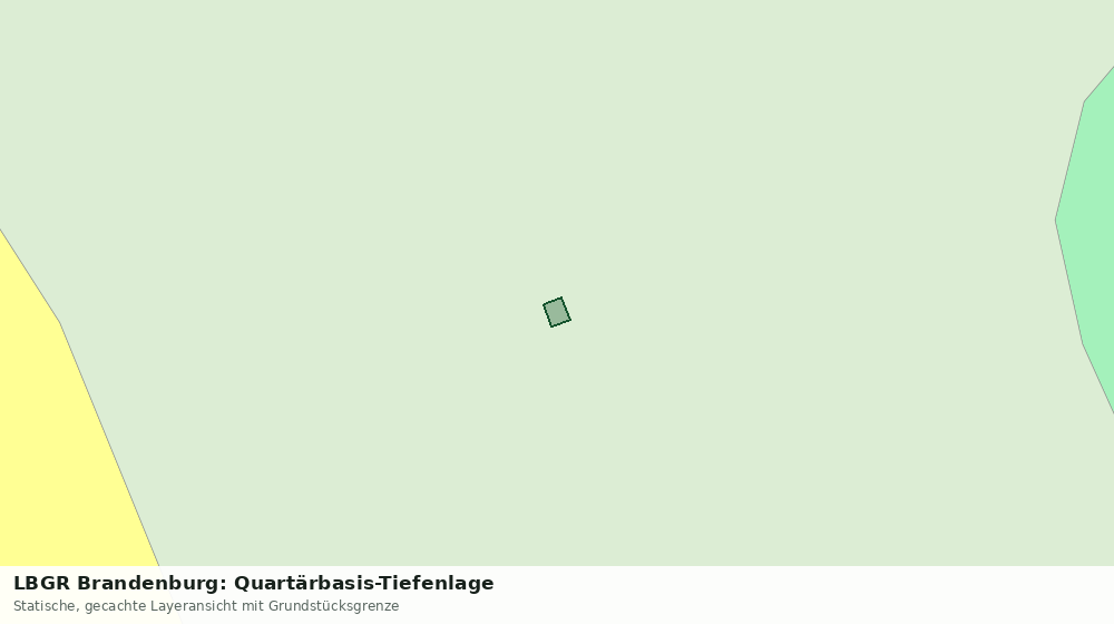 Statische Kartenansicht: LBGR Brandenburg: Quartärbasis-Tiefenlage