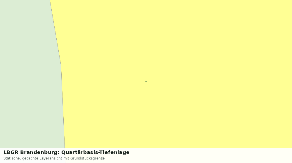 Statische Kartenansicht: LBGR Brandenburg: Quartärbasis-Tiefenlage