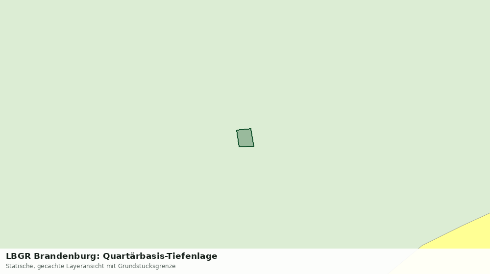 Statische Kartenansicht: LBGR Brandenburg: Quartärbasis-Tiefenlage