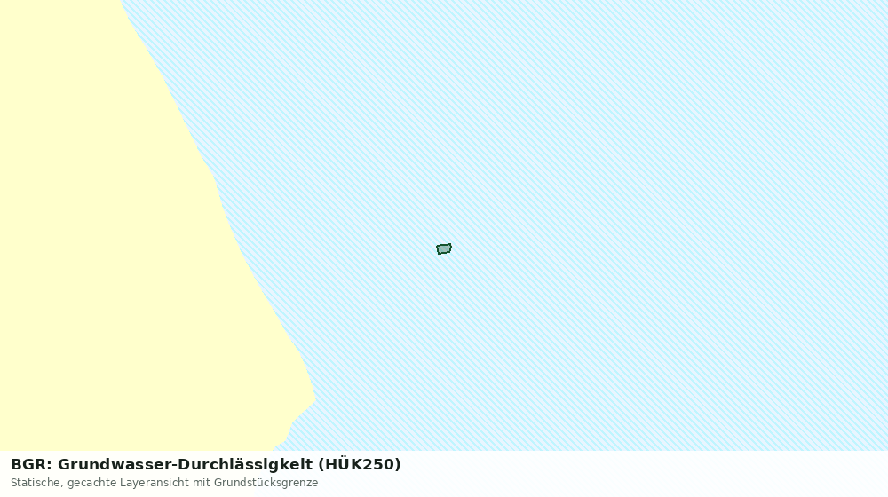 Statische Kartenansicht: BGR: Grundwasser-Durchlässigkeit (HÜK250)