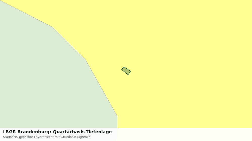 Statische Kartenansicht: LBGR Brandenburg: Quartärbasis-Tiefenlage
