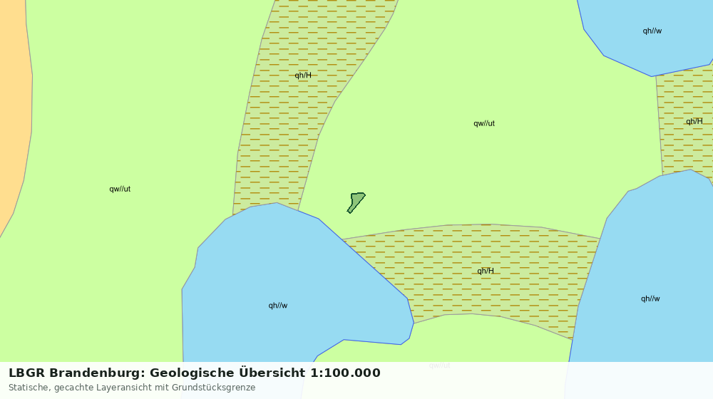 Statische Kartenansicht: LBGR Brandenburg: Geologische Übersicht 1:100.000