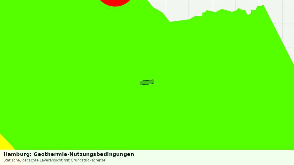 Statische Kartenansicht: Hamburg: Geothermie-Nutzungsbedingungen