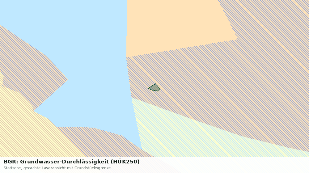 Statische Kartenansicht: BGR: Grundwasser-Durchlässigkeit (HÜK250)