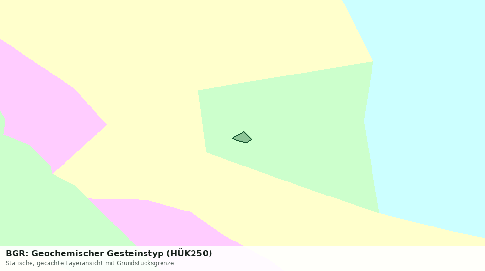 Statische Kartenansicht: BGR: Geochemischer Gesteinstyp (HÜK250)