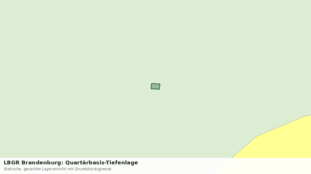 Statische Kartenansicht: LBGR Brandenburg: Quartärbasis-Tiefenlage