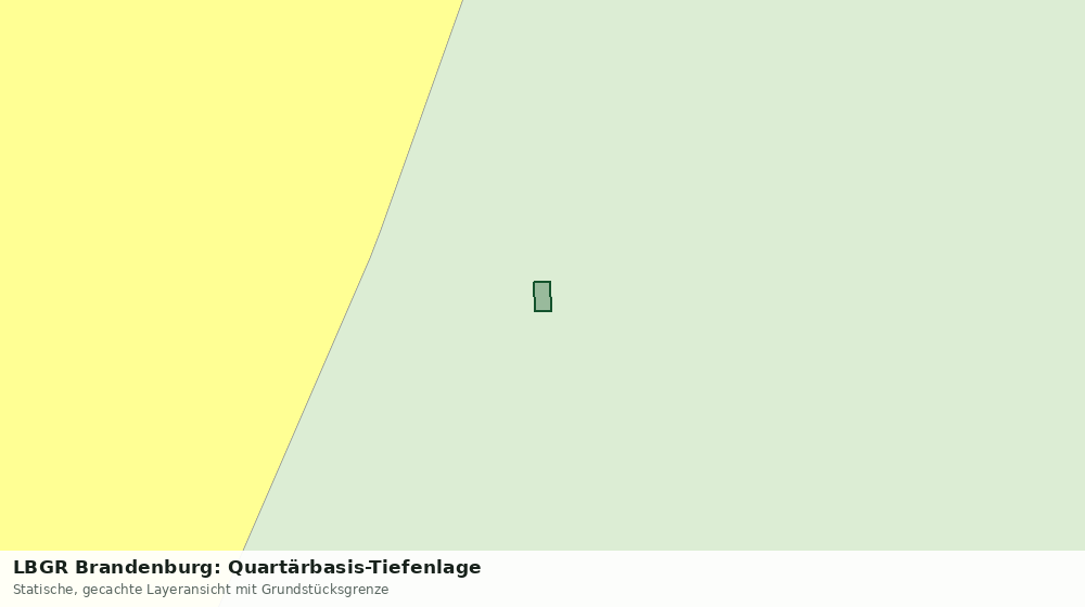 Statische Kartenansicht: LBGR Brandenburg: Quartärbasis-Tiefenlage