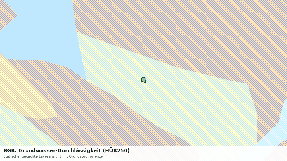 Statische Kartenansicht: BGR: Grundwasser-Durchlässigkeit (HÜK250)