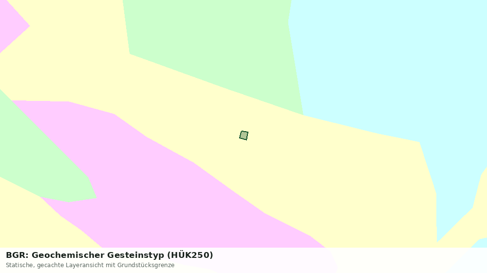 Statische Kartenansicht: BGR: Geochemischer Gesteinstyp (HÜK250)