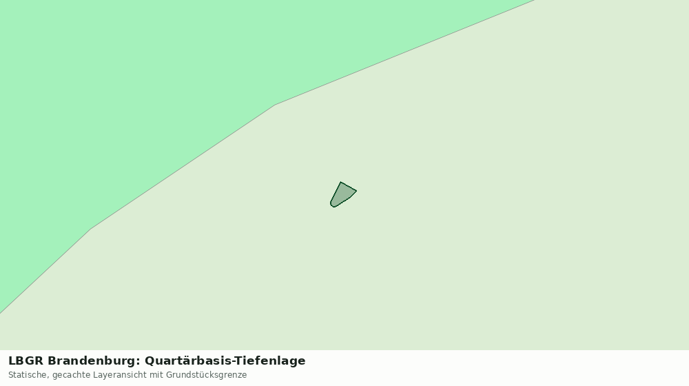 Statische Kartenansicht: LBGR Brandenburg: Quartärbasis-Tiefenlage
