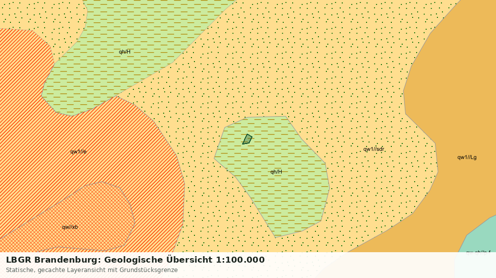 Statische Kartenansicht: LBGR Brandenburg: Geologische Übersicht 1:100.000