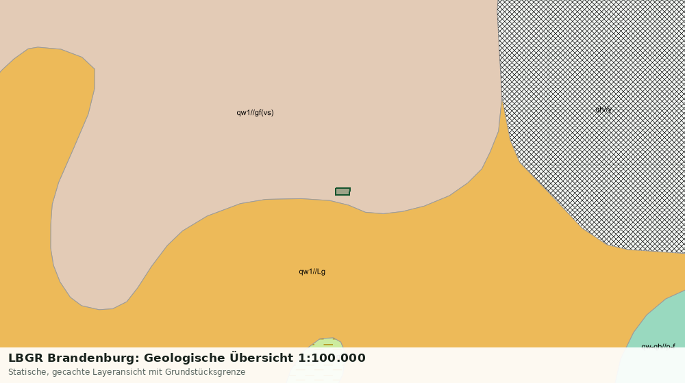 Statische Kartenansicht: LBGR Brandenburg: Geologische Übersicht 1:100.000