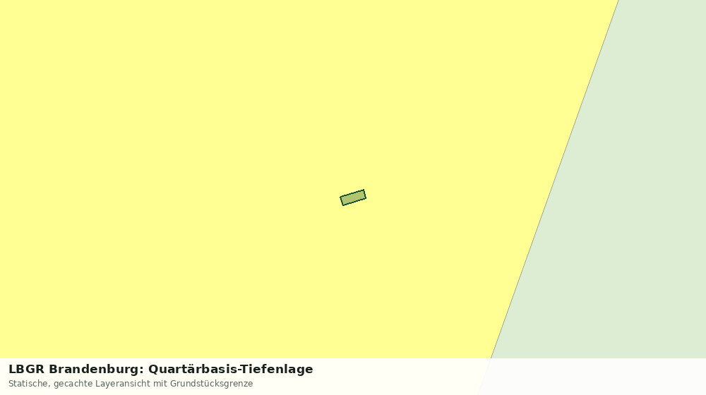 Statische Kartenansicht: LBGR Brandenburg: Quartärbasis-Tiefenlage
