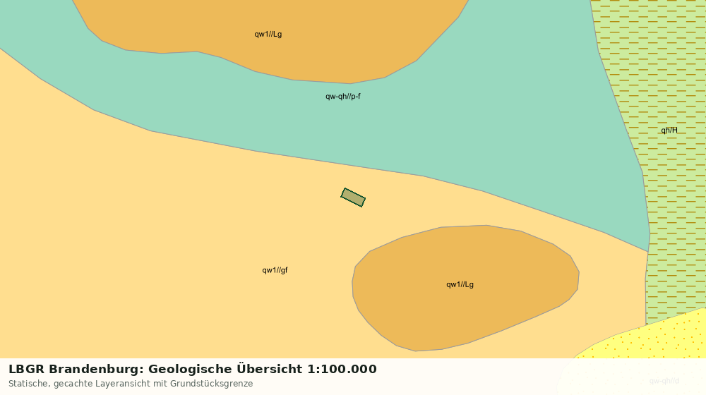 Statische Kartenansicht: LBGR Brandenburg: Geologische Übersicht 1:100.000