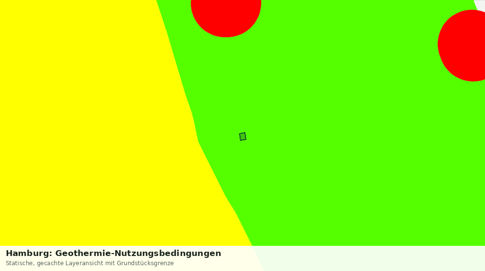 Statische Kartenansicht: Hamburg: Geothermie-Nutzungsbedingungen