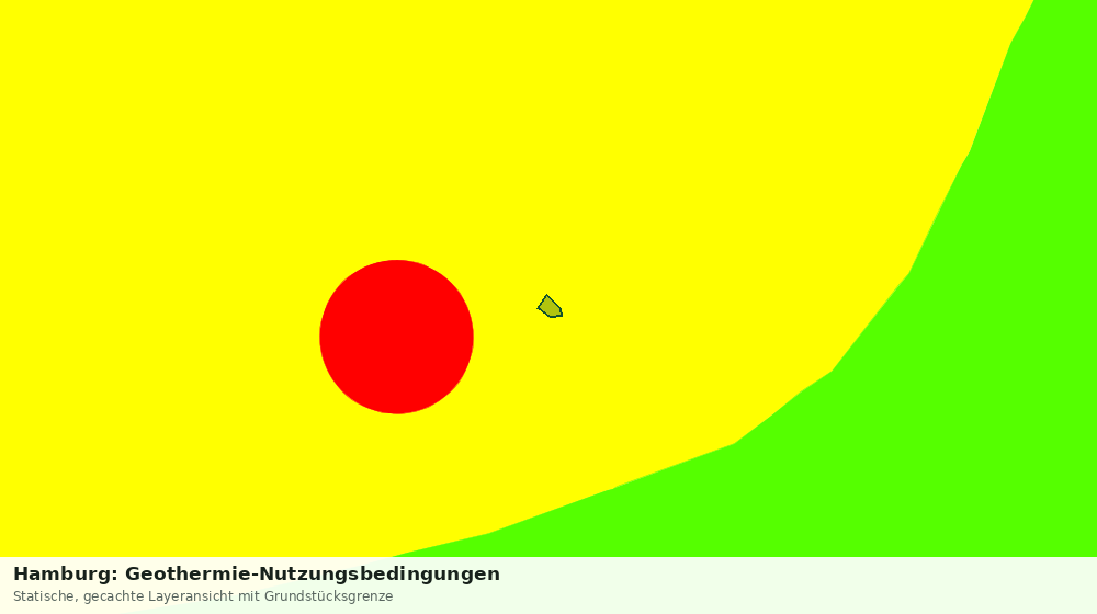 Statische Kartenansicht: Hamburg: Geothermie-Nutzungsbedingungen