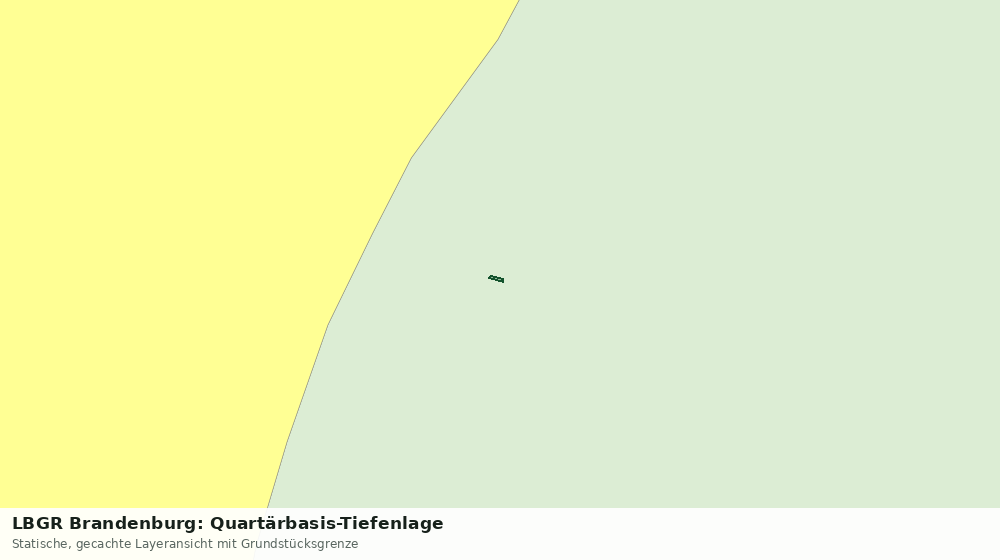 Statische Kartenansicht: LBGR Brandenburg: Quartärbasis-Tiefenlage
