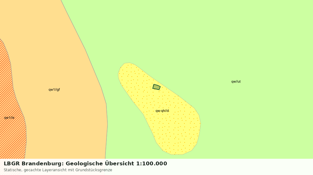 Statische Kartenansicht: LBGR Brandenburg: Geologische Übersicht 1:100.000